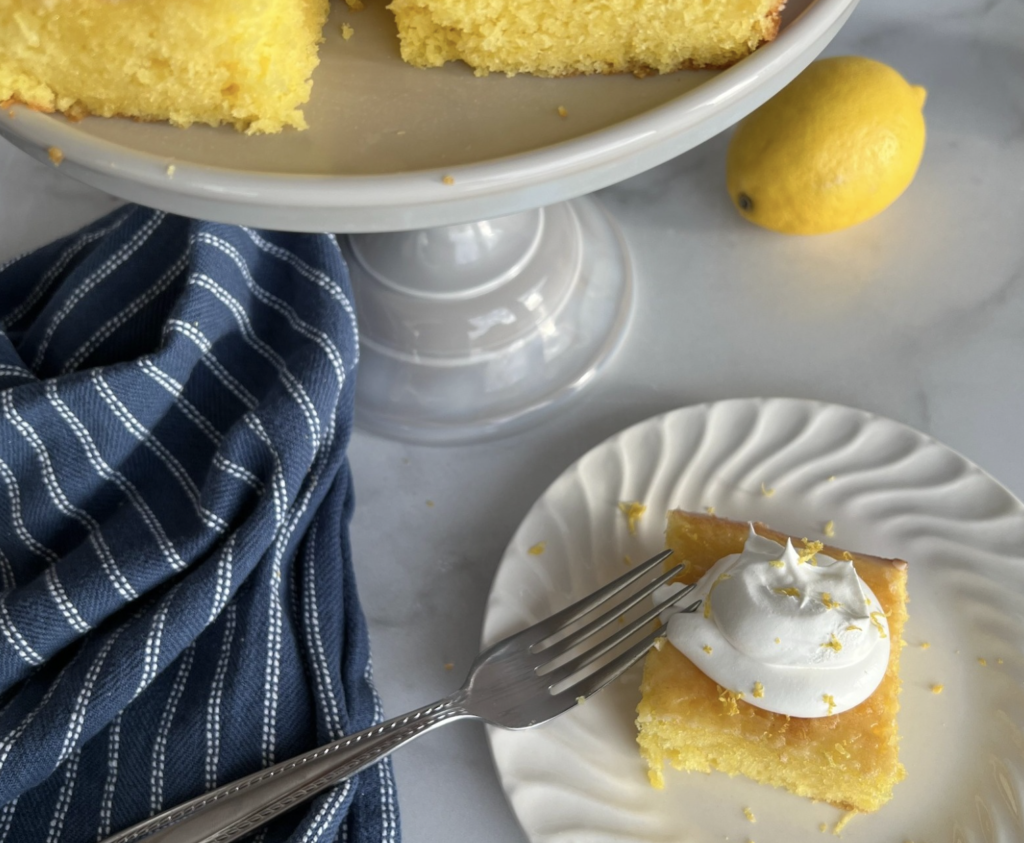 Cake Mix Lemon Poke